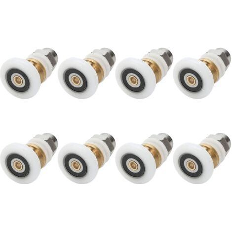 Shower Casters 25mm, Sliding Shower Door Caster Bearing for Shower Door 8 Pieces (1/5)