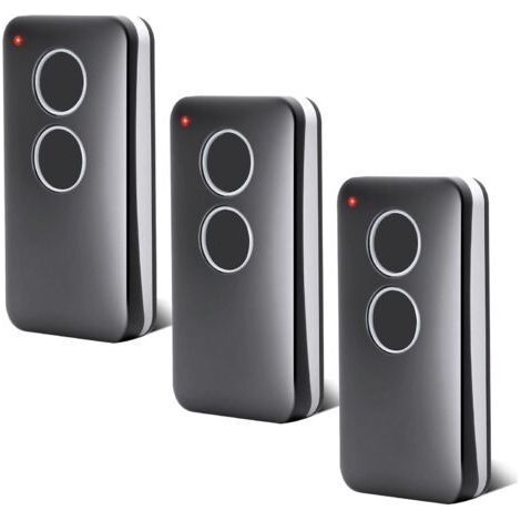 Set di 3 telecomandi per porte da garage – 433,92 MHz – 2 canali – Compatibile con V2 PHOX 2, V2 PHOX4, V2 TRC4, V2 TSC4, V2 Phoenix 2, V2 Phoenix 4, Rolling Code (1/5)