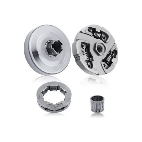 Kit embrayage compatible Husqvarna 181 281 288XP 394 395 – Plateau passif et pignon de chaîne – Pour tronçonneuse (1/5)