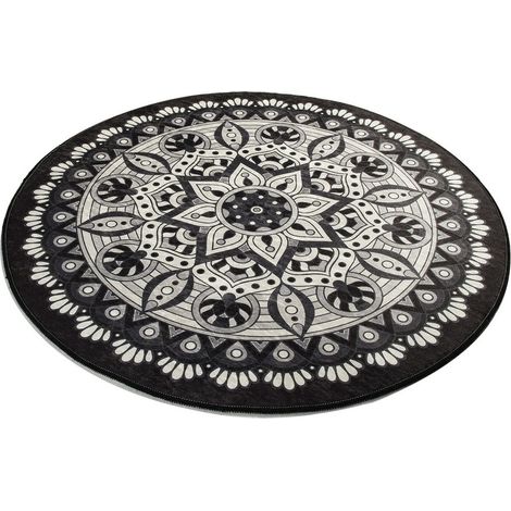 Alfombra de baño negro ygris