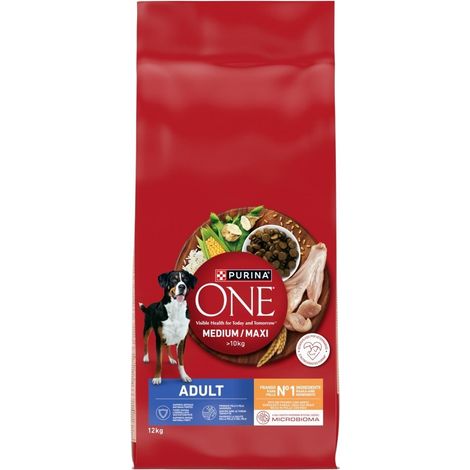 PURINA ONE MED/MAX Adulte Poulet et Riz 12 kg (1/3)