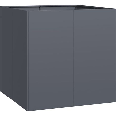 Maison Exclusive - Fioriera Antracite 80x80x80 cm in Acciaio