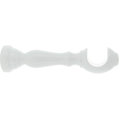 Coppia Supporti Per Bastone Tenda  Bianco Da Cm.10 1 Cp