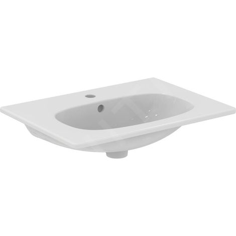 Ideal Standard Tesi - Lavabo à encastrer 625x450x165 avec un trou pour mitigeur, blanc T351001 (1/5)