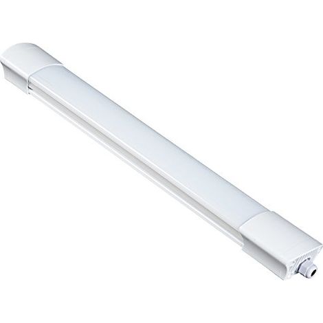 Electraline 65060 Barra luminosa LED da esterno, plafoniera da giardino 20W 1800 Lumen luce naturale impermeabile IP65 lunga 60 cm - Tubo led per giardino, loggia, esterno, muro esterno (1/4)