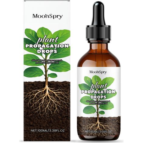 MOONSPRY Plant Nutrient Drops: Liquid fertilizer for on the go, for watering and caring for houseplants (1/5)