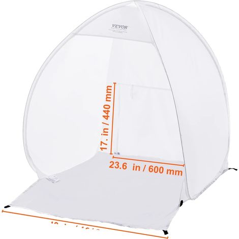 Tente de Peinture en Spray, Design Pop-Up Portable, Ventilation pour Circulation de l'Air, 60x60x70in (1/2)