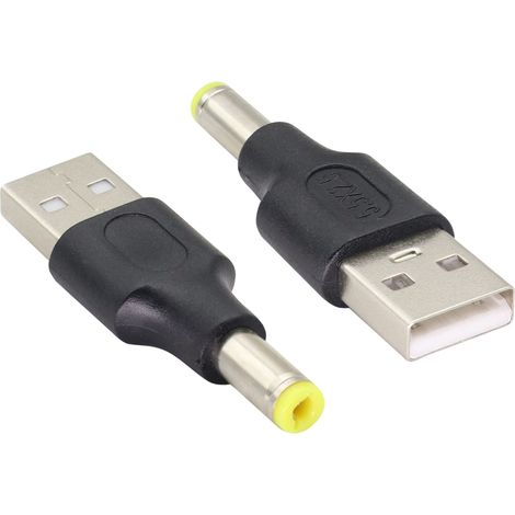 (2-Pack Adaptateur DC vers USB 5V DC Power Converter Plug USB 2.0 a Mâle vers DC Mâle Douille Connecteur de câble d'alimentation DC pour Chargeur 5V DC ou USB (DC 5.5×2.5mm) (1/5)
