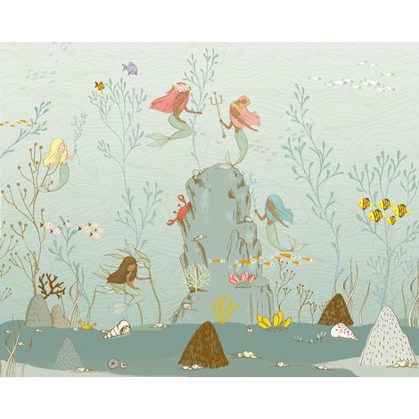 Papier peint panoramique enfant Sirènes (1/5)