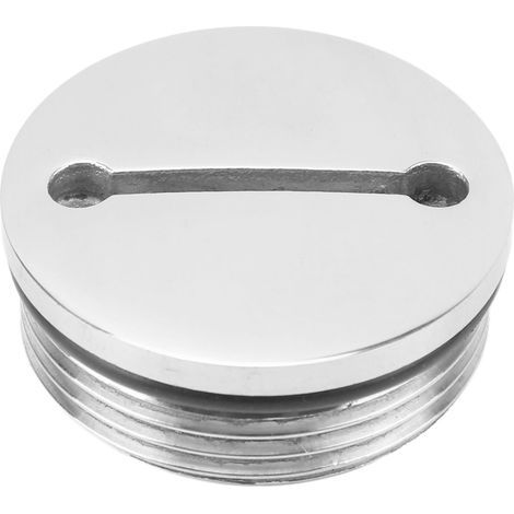 Bouchon de réservoir à essence marin en acier inoxydable 38mm avec chaînette, pièce détachée pour bateau.