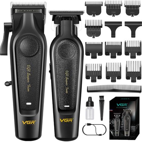 Tondeuse Cheveux Hommes Professionnel Sans Fil, Voyant LED (1/5)