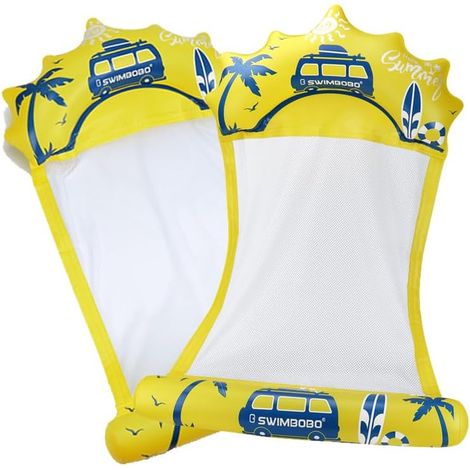 Colchoneta Piscina,2 Piezas Flotador Piscina Colchoneta Piscina Adultos Flotadores de Piscina Balsa para Adultos,Ideal para Playa,Piscina,Lago,Verano,Fiesta en el Patio Trasero (1/5)