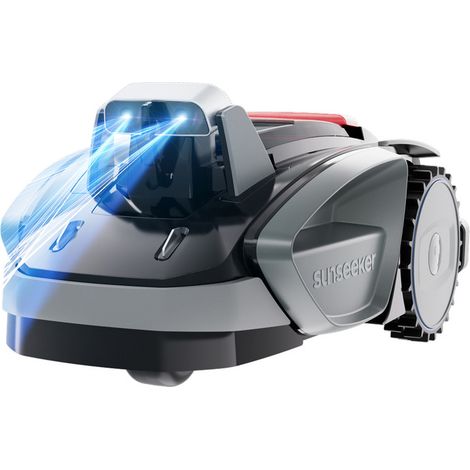 Sunseeker V3 Robot Tondeuse sans Fil - 600 m² - Évitement des Obstacles - Vision IA - Pentes jusqu'à 42 % - Contrôle via App