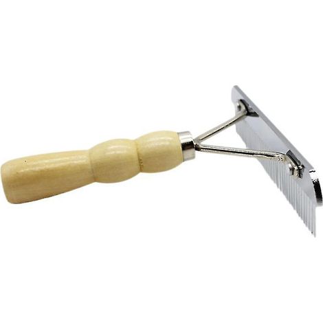 1 Stück Haustierkamm mit Holzgriff (1/3)