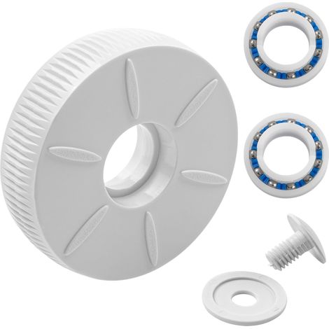 Petite Roue Adaptable pour Polaris 280 180 C16 Robot de Piscine + 2 roulements à Billes, vis et rondelle (1/4)