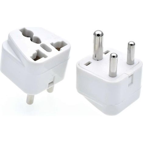 Adaptateur de prise de type M pour l'Afrique du Sud, avec mise à la terre sécurisée et petit adaptateur de voyage pour (1/5)