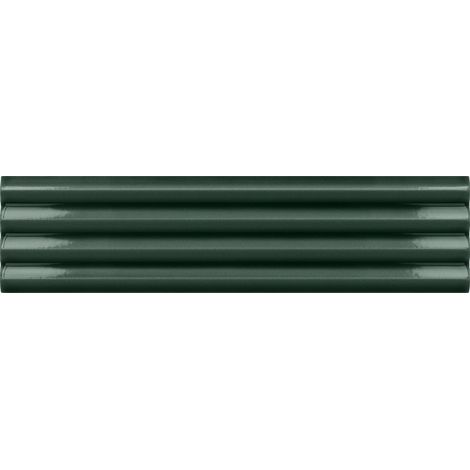 Carrelage mural faïence effet relief RYTHM 20x5cm 20x5cm Waffle Laurel green - Brillant - boîte de 0.38 m2 20 x 5 cm Waffle Laurel green - Brillant /