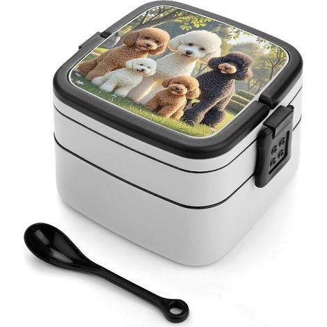 Boîte à bento empilable pour chiens avec couvercles, lunch (1/5)