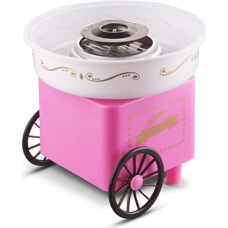 Machine à barbe à papa Machine à barbe à papa 500W Barbe à papa 2 tubes chauffants Rose (1/5)