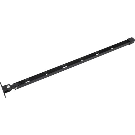 Manuelles Öffnungsstangenset aus robustem Aluminium für Dachlüftung, für Gewächshausfenster, mit 6 Schrauben, 39 cm (15,35 Zoll), schwarz. (1/5)