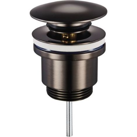 Piletta click clack tonda universale gun metal 1"1/4  Tecom
