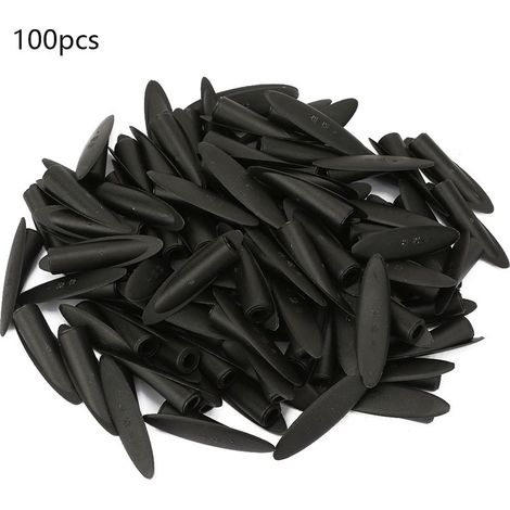 100pcs Bouchons bois 9.5mm pour gabarit, noir (1/5)