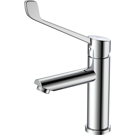 Avapax Robinet de lavabo Medico - Chrome - Monocommande - Hygiénique - Durable
