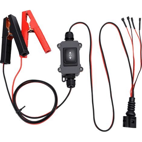 Harnais test moteur automobile 12V clips interrupteur, diagnostic EPB fenêtres essuie-glace (1/5)