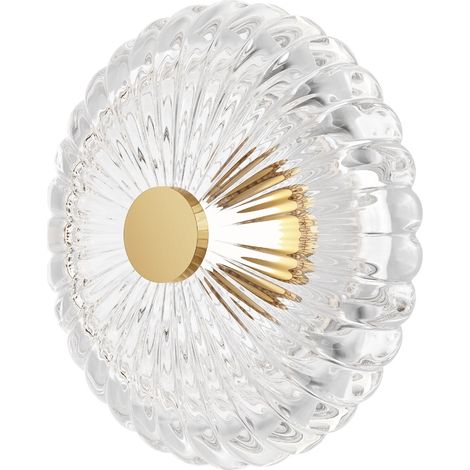 Applique Art Déco oro vetro rigato LED 8W Amulet Maytoni (1/5)
