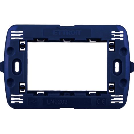 Ettroit Serie Space Supporto 503 3 Moduli Compatibile BTicino Living Light LN0203 (1/5)
