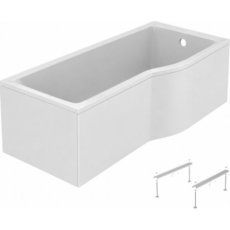 IDEAL STANDARD Bañera/ducha Connect Air de 170 x 80 cm, derecha + delantal + patas