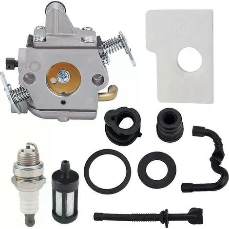 Vergaser C1Q-S57A für STIHL Kettensägen 017 018 MS 170 180 180C mit Tuning-Kit und Luftfilter (1/4)
