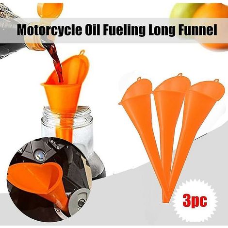 Entonnoir Long de ravitaillement Flexible, 3 pièces, additif d'huile de moto, entonnoir de Machine agricole