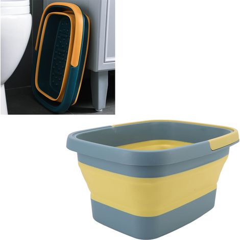 Baignoire pliable portable en silicone pour massage des pieds, bassine de spa pour les pieds verte (1/5)
