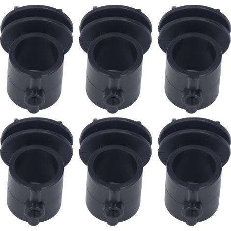 Poteau De Clôture électrique, Isolateurs De Clôture électrique, 50 Pièces/Ensemble 2.1CM Vis Isolantes Accessoires De Système De Grille D'impulsion pour Tige De Roulement De Noir (1/5)