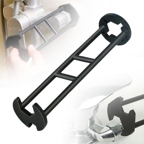1 - Clé Universelle - Clé à Robinet - Rotation 360° pour Espaces Étroits - Réparation d'écrous Cuisine et Salle de Bain - Acier - 7 Tailles (1/5)