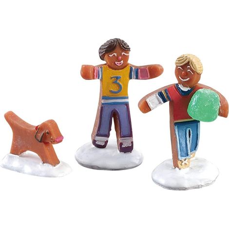Lemax Set 3 Gumdrop Football 82591 Villaggio Di Natale