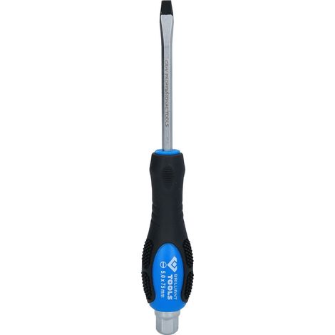 BRILLIANT TOOLS Destornillador ranurado con tapa de impacto 5,0 mm - BT034802 (1/3)