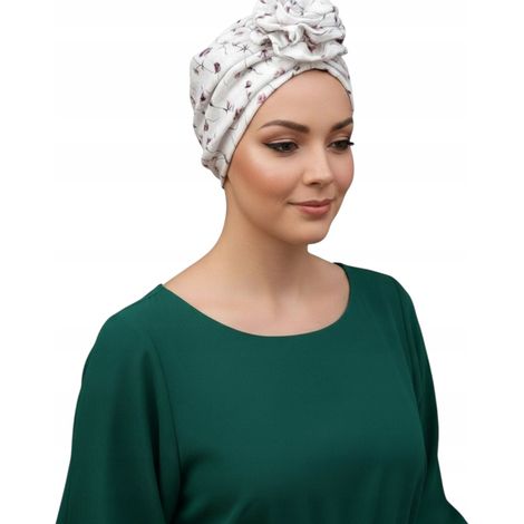 Klassischer Mussa-Rosen-Turban 051 aus Baumwollmusselin – Komfort und Stil (1/5)