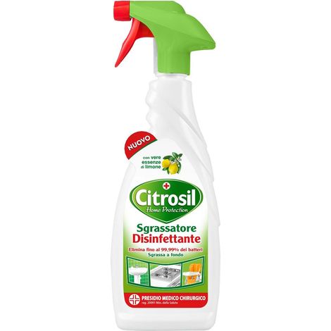 Citrosil Super Sgrassante Sgrassatore Disinfettante Al Limone 625ml Spray Vegeta