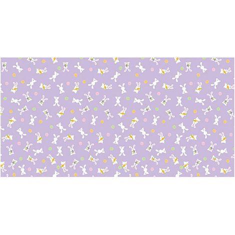 Nappe de Pâques imperméable avec motif lapin, œuf, fleur et poussin (1/5)