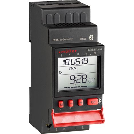 Müller SC 28.11 pro4 24V ACDC Hutschienen-Zeitschaltuhr digital 24 V/DC, 24 V/AC 4000 W