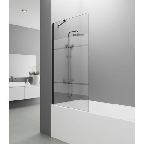 Panel de Bañera Fijo Screen Negro Frost 85 cm - GME