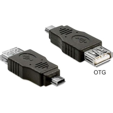 Adaptador Usb Mini Macho  Usb 2.0-A Hembra Otg