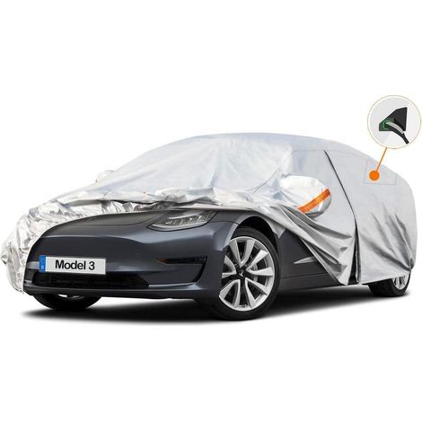 Vollgarage Autoplane Wasserdicht für Tesla Model 3 (2017-2025) Silber (1/5)