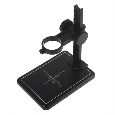 Support Microscope avec Échelle, Support Réglable en Hauteur, Bracket Noir pour Laboratoire (1/5)