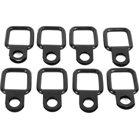 8 pièces ancrages à Anneau en D Hardtop/Couvercle Attache de Fixation à Retrait Rapide pour JK YJ TJ JKU (1/5)