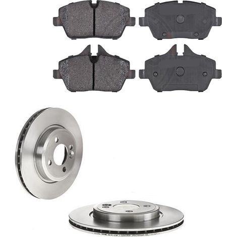 KIT FRENI ANTERIORI compatibile con MINI CABRIOLET R57) - DISCHI + PASTIGLIE OEM: P 06 034 / 17865 , 18297 , 18185 , 18298 , 18141 , 17706 /SOSTITUZIONE DIRETTA/BASSA POLVERE/SILENZIOSO (1/5)