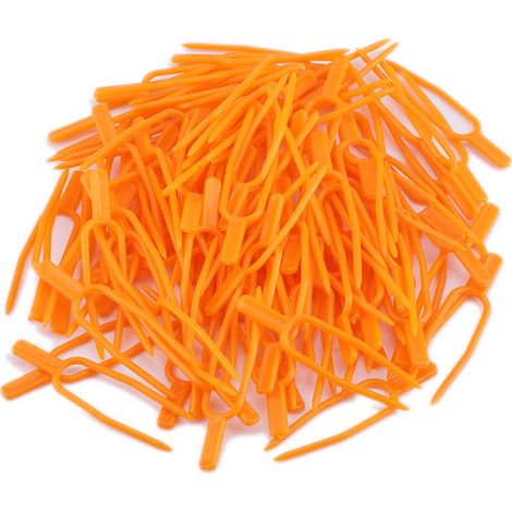 Lot de 100 clips de fixation pour plantes de jardin, réutilisables, pour sécuriser tiges de melons et lianes (1/5)