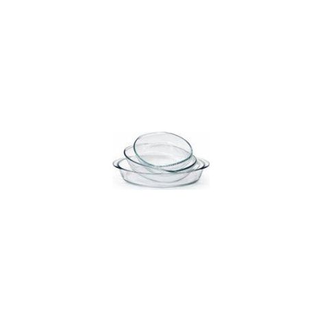 Service de plats pour four - DURALEX - Ovenchef Transparent - 3 plats ovales - Verre résistant à la chaleur (1/2)